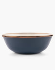 Enamel 2-Tone Bowl Set Indigo Blue