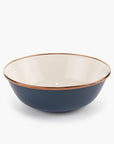 Enamel 2-Tone Bowl Set Indigo Blue