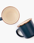 Enamel 2-Tone Mug Set Indigo Blue