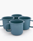Rolled Enamelware Mug Set