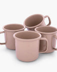 Rolled Enamelware Mug Set