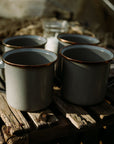 enamel cup set