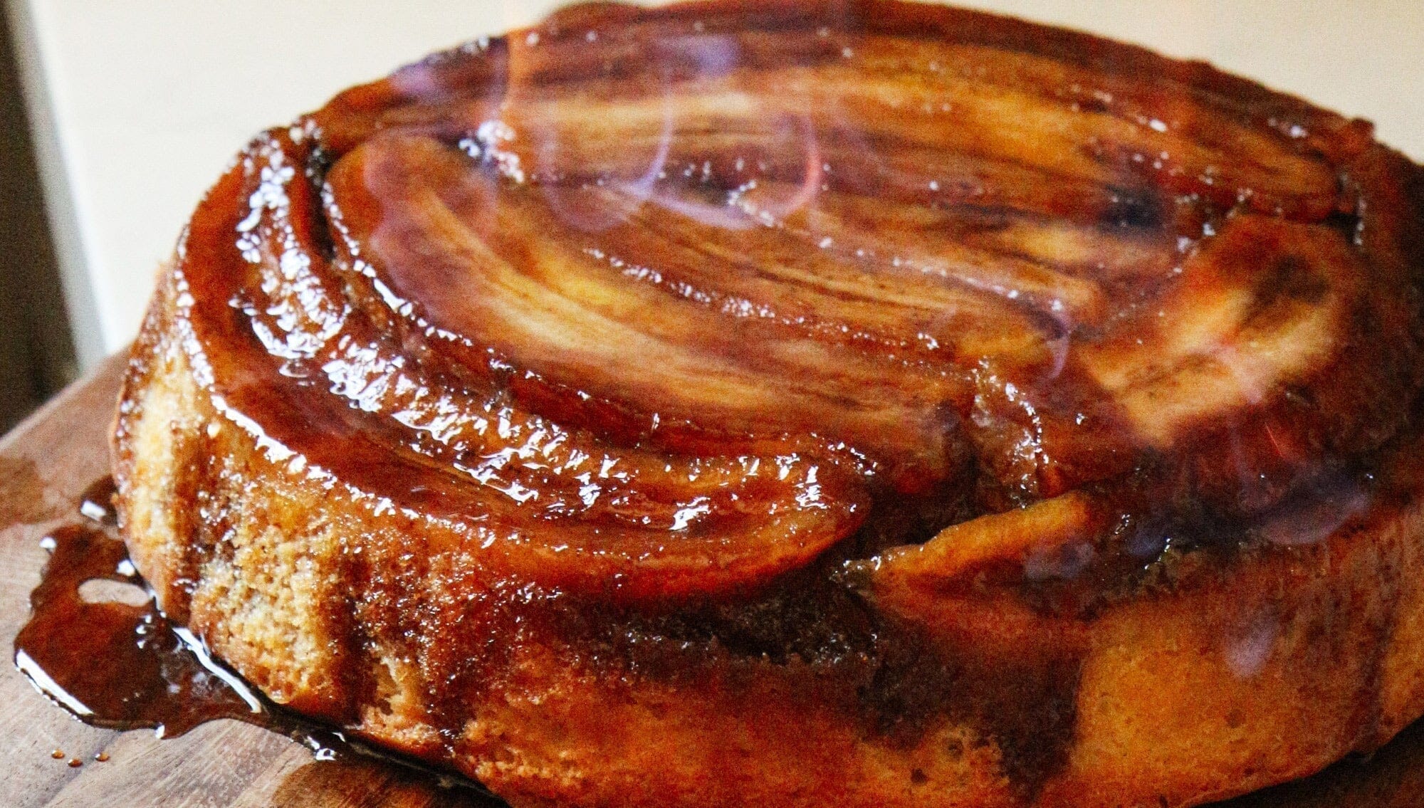 Bananas Foster Upside Down Cake