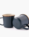 Enamel 2-Tone Mug Set Indigo Blue