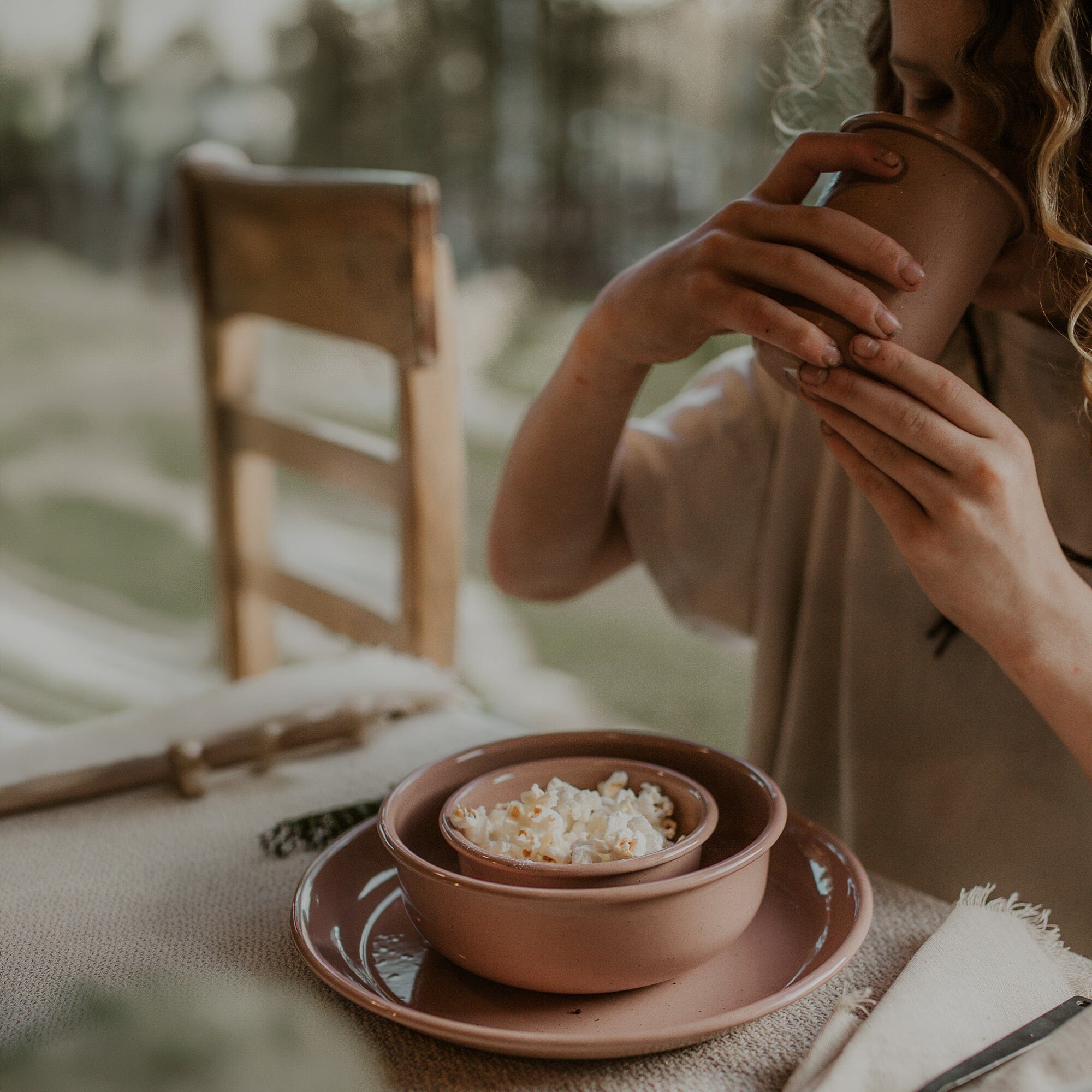 Rolled Enamelware Bowl Set