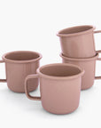 Rolled Enamelware Mug Set