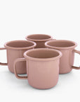 Rolled Enamelware Mug Set