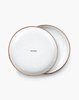 enamel salad plate set