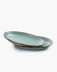 enamel salad plate set